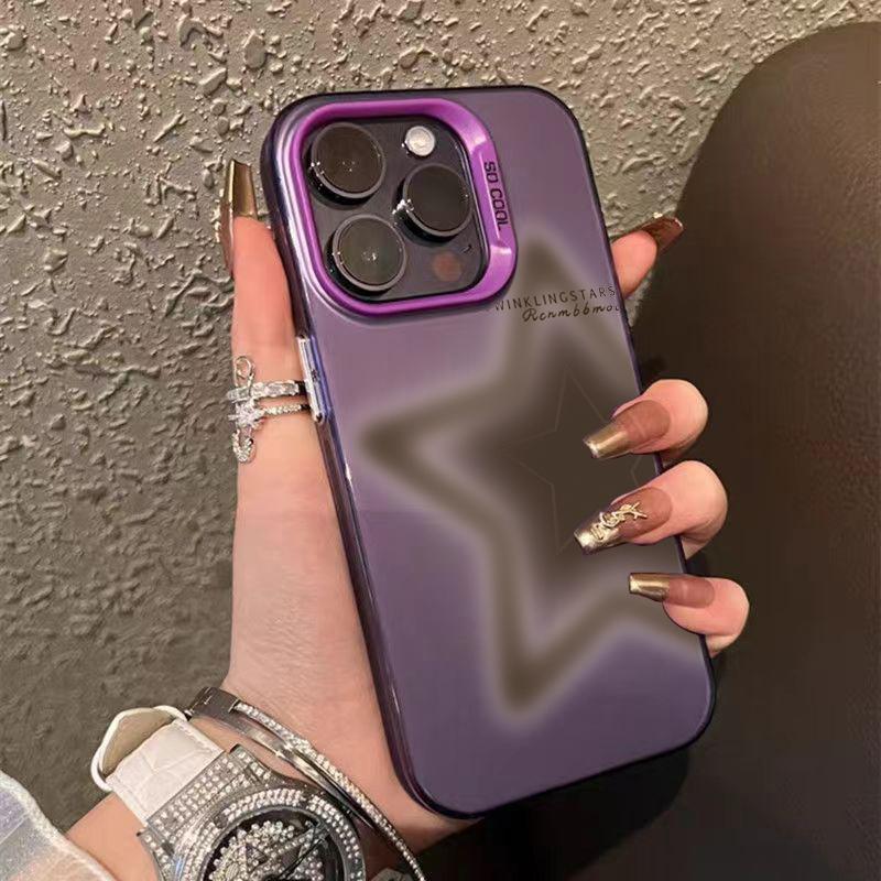 Five pointed star pattern Personalized phone case iphone16pro For iPhone 16 15 Pro Max 16E 14 13 12 11 XS X XR 7 8 Plus