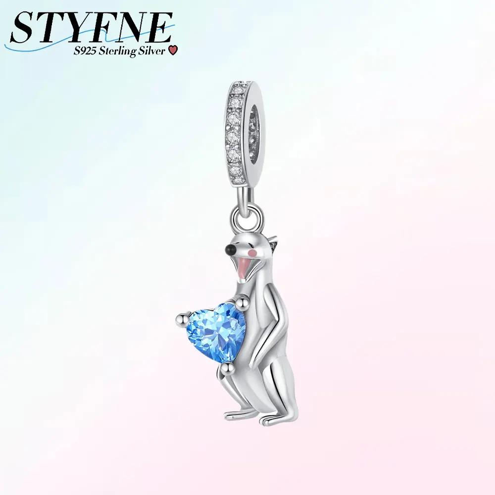 Copper Cute Magic Hat Rabbit Holding Heart And Red Snake Charm Beads Fit Original Bracelet For Diy Making Jewelry