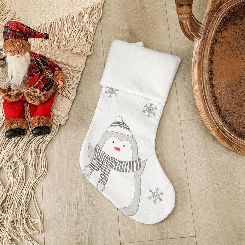 Christmas Decorations Santa Claus Pendants Christmas Socks Gift Bags Christmas Tree Ornaments Pendants Candy Bags
