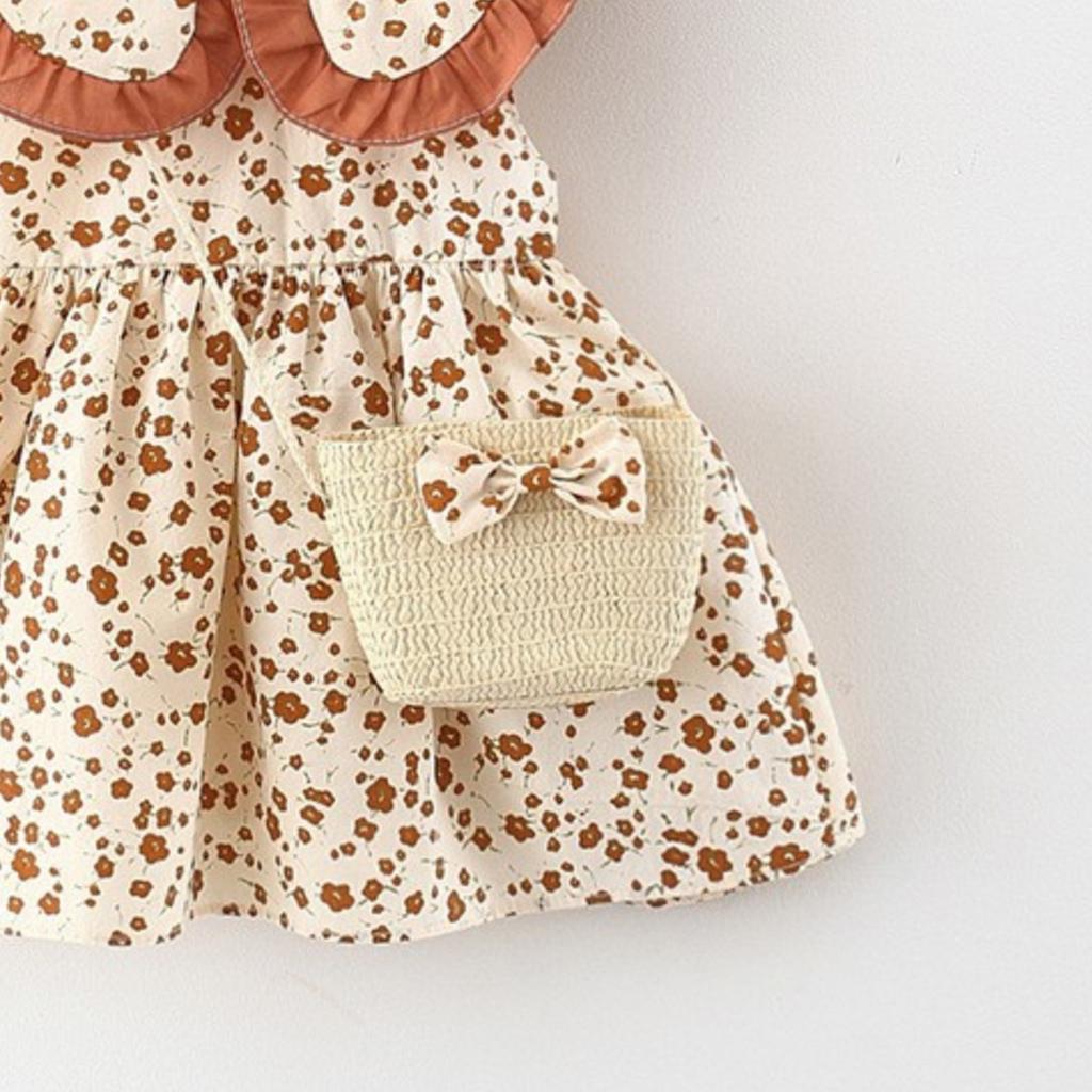 Niedlicher Rock Mädchen Ärmelloses Druckkleid Sommer Mädchen Rock