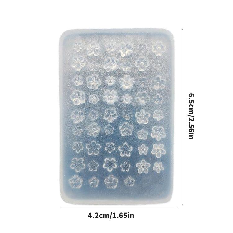 Reusable 3D Flower Embossing Mold Flexible Silicone DIY Craft Decorations Mold For Nail Art And Craft Projects