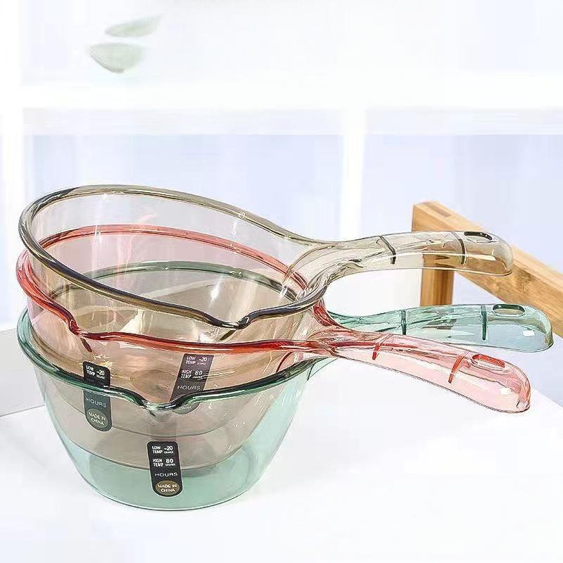1 Pcs Household Creative Water Ladle Wrestling Not Broken Transparent Water Scoop Thickened Plastic Water Spoon Kitchen Utensils