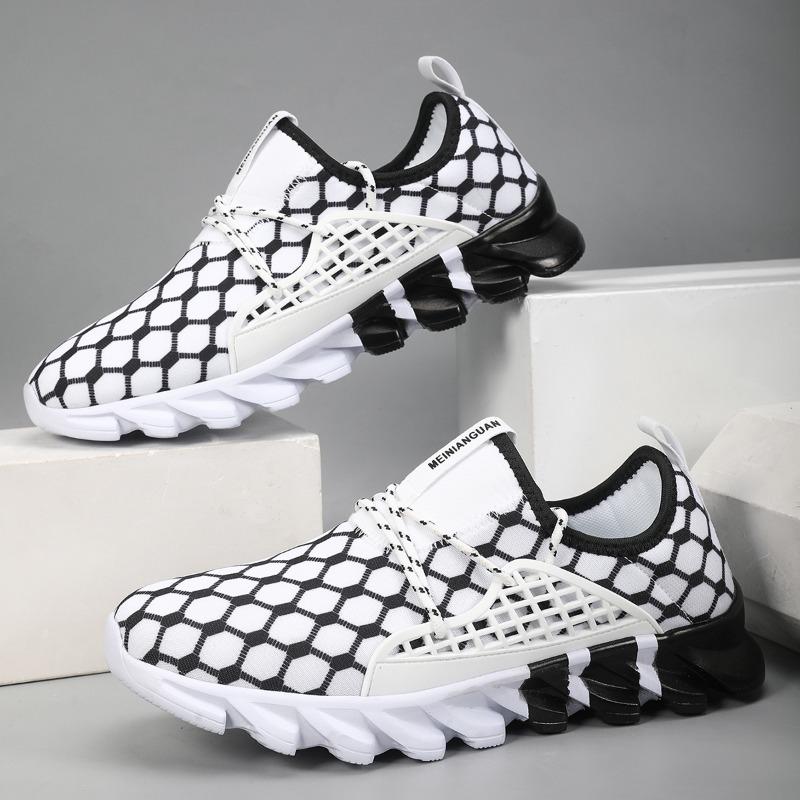 2025 New Simple Fashionable Mens Sports Shoes Versatile Outdoor Lightweight Breathable Running Shoes Daily Retro Walking Shoes