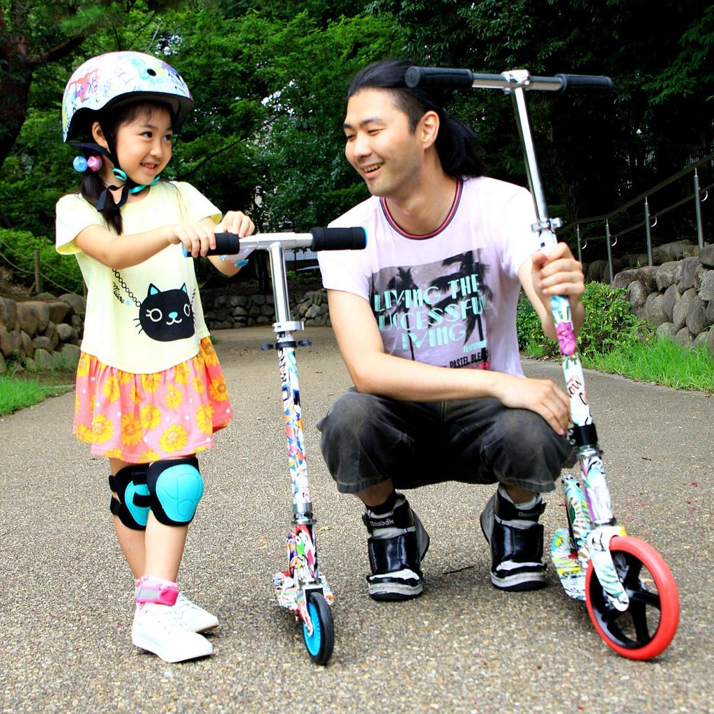 RANGS R8 CE Certified Scooter, Blue, Folding, 3-Level Adjustment,