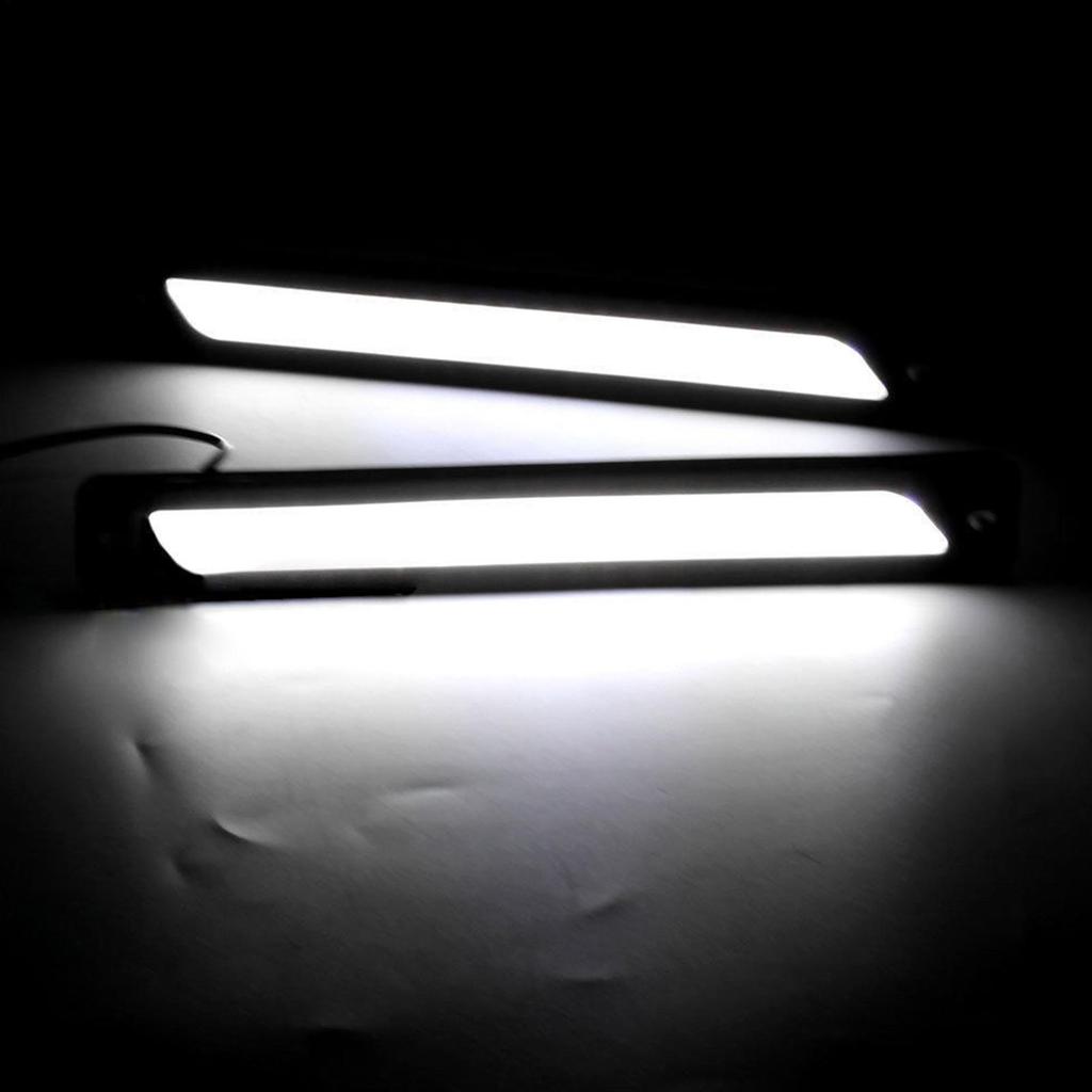 LED Daytime Running Lights 9in Silicone Bendable Lamp 2 Pieces Modified Bendable Super Bright Car LED Light Strip Front Rear For