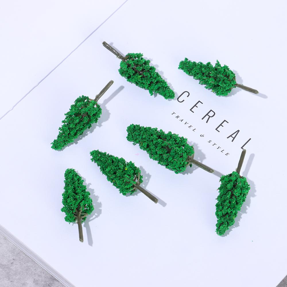 Garden Railroad Decoration Miniature Pine Tree Scene Model Micro Landscape Artificial Greenery