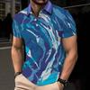Men's T-shirt, Short-sleeved, Summer Style, Fashionable, with a Collar.