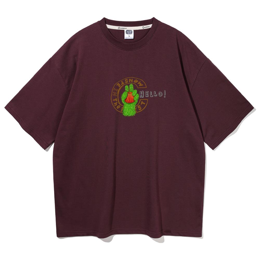 ALVINCLO Apple Grip Oversized Short Sleeve Tee Ast4542 (5 Colors)