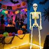 90cm Fully Articulated Luminous Skeleton Figure for Halloween Décor in Escape Rooms