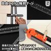 NABESHI Free Square, Contour Gauge, Scribing Tool, Folding Tool, Woodworking DIY Ruler (Free Square (6-Fold) + Contour Gauge)