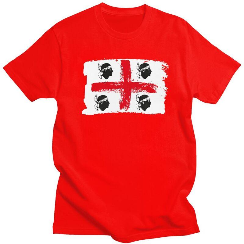 

Custom Italy Sardinia Coat Of Arm T Shirt Men Short Sleeved Sardegna Flag Four Moors Tshirts Tee 100 Cotton Regular Fit Tshirt S