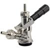 Conector keg, Robinet Sankey D cu sondă din oțel inoxidabil 304, Conector keg sistem D cu mâner negru și clemă pentru furtun, Stil D, Robinet Sankey D pentru furtun cu diametrul interior de 5/16"