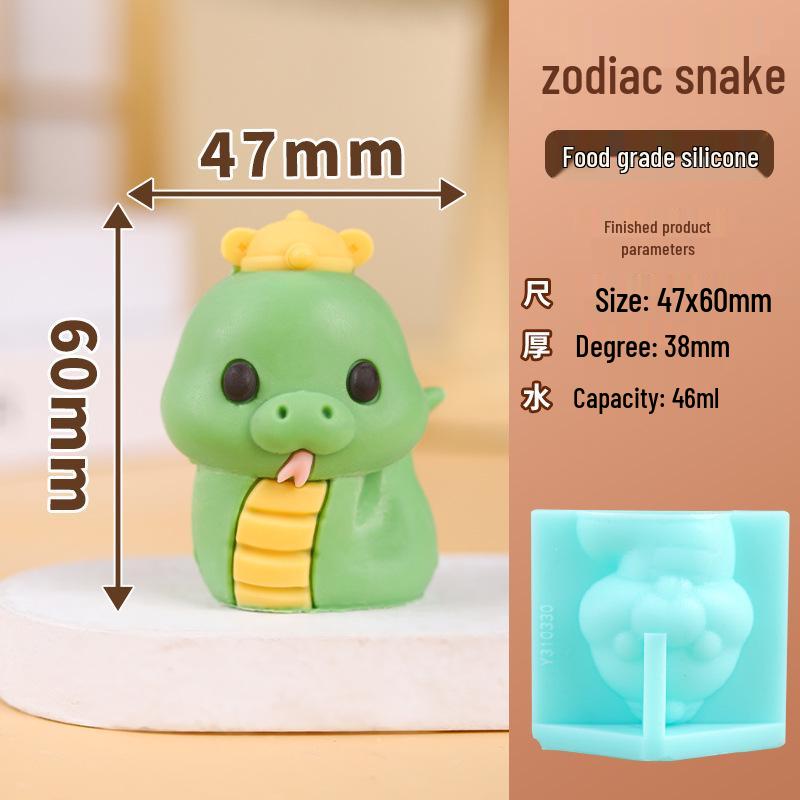3D Cartoon Zodiac Mold for Chicken Mousse, Dessert, Chocolate Cake Baking, Food-Grade