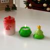 Festive Santa Design Silicone Christmas Tree Mold Crafting Resin Jewelry Box Plant Pot Storage Jar Holiday DIY Project Supplies
