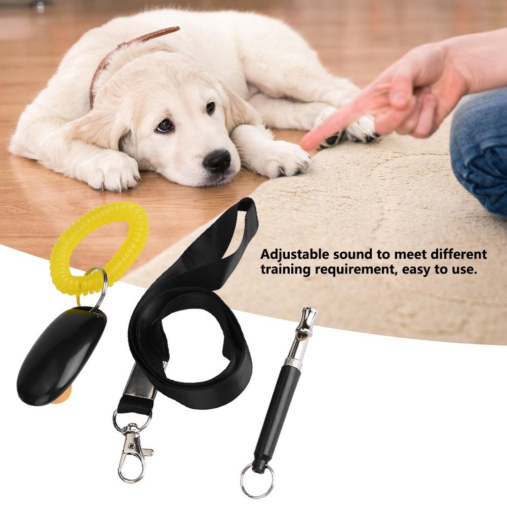 3pcs Ultrasonic Dog Training Whistle   Pet Training Clicker   Free Lanyard