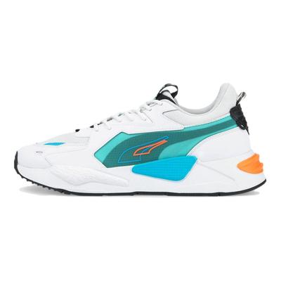 Rs-X Split Mesh Retro Sports Scarpe Lifestyle Low-Top Sneaker Unisex Bianco Blu Verde 383409-02