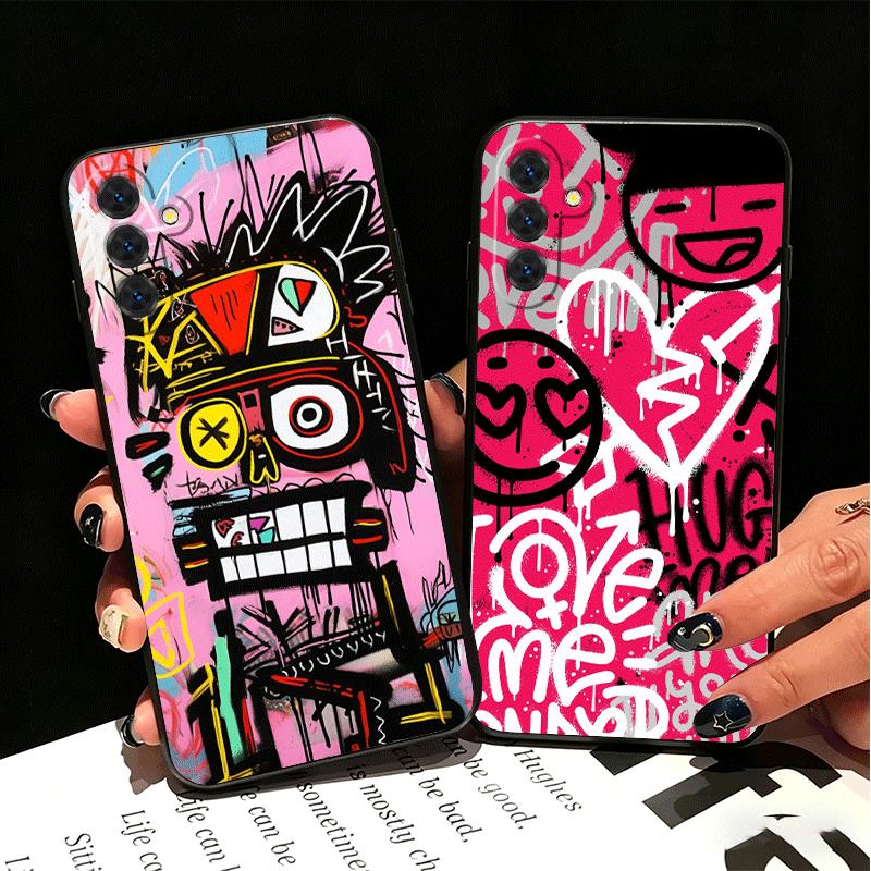 Graffiti Fashion Art Soft Phone Case for Samsung A17 A37 A57 A16 A26 A36 A56 A15 A25 A35 A55 A14 A24 A34 A54 A13 A23 A33 A53 A52