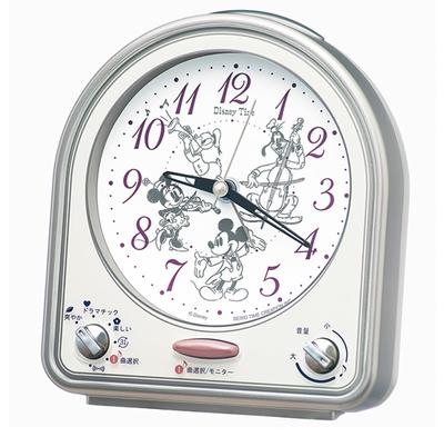 Alarm Clock Character Disney Melody Silver FD486S