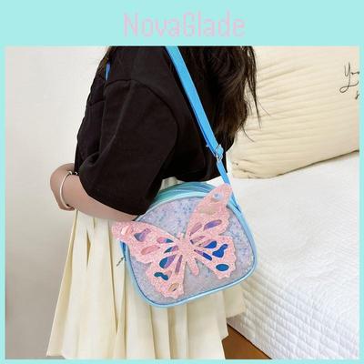 Adorable Korean Style Cartoon Butterfly Sequin Shoulder Bag For Kids Perfect For Daily Use
