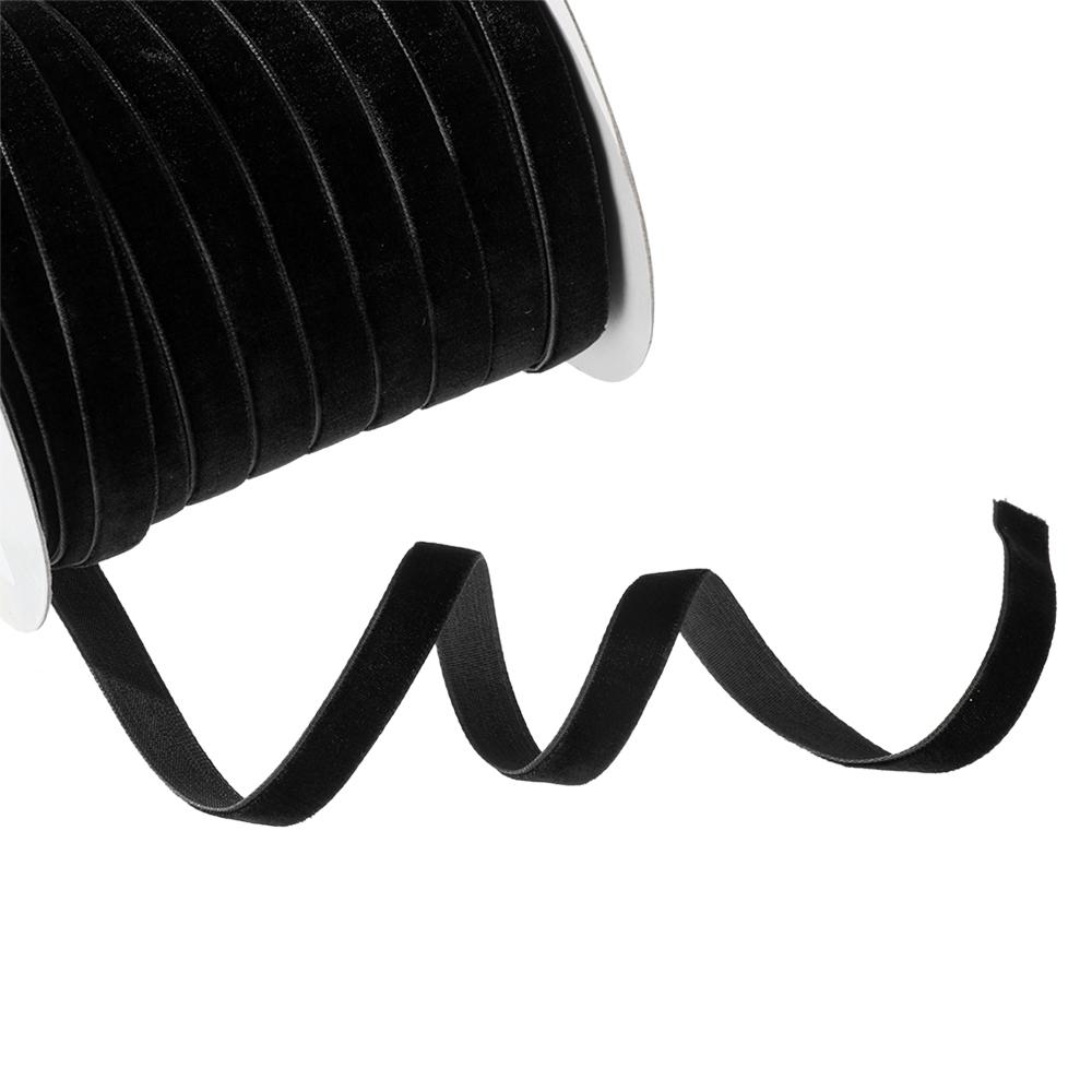 50yards 10mm Decoration Gifts Bouquet Decor Packaging Strap Wrapping Band Velvet Ribbon Flocking Silk