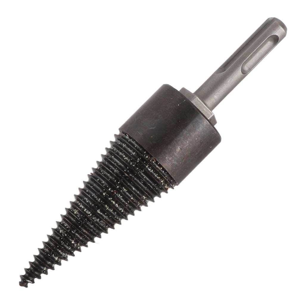 Wood Splitter Drill High Carbon Steel Firewood Splitting Log Bit for Household Round Shank