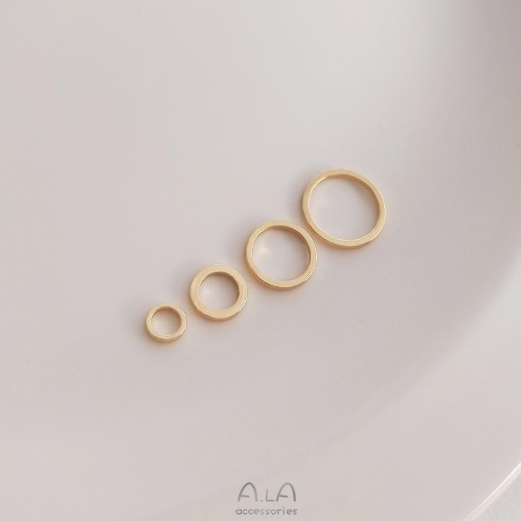 Color-Safe 14K Gold-Filled Jump Rings: DIY Handmade Jewelry Accessories for Bracelets, Necklaces, Earrings, and Crafts