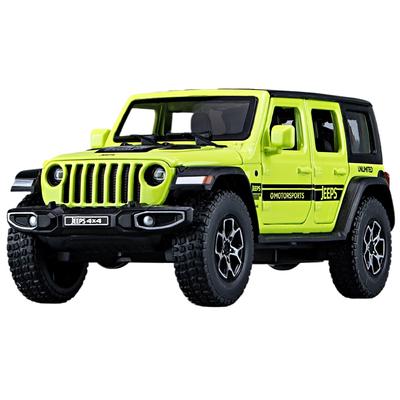 Modelos de Carros de Brinquedo Wrangler 4X4 em Escala 1/32 Liga Fundido Sob Pressão 6 Portas Abertas Som Luz Puxar Para Trás Carros Modelo em Escala Brinquedos Presentes de Feriado