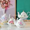 Teiera in porcellana Bone China Noble 500ML Set da caffè Camellia rosa Casa Bollitore in porcellana di alta qualità Brocca per feste Caffè Teiera Puer