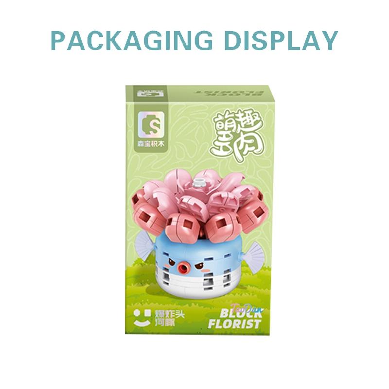 8 Style MOC Creative MINI Flower Pot Plant Building Block City Cherry Tree Decoration Bricks DIY Girls Boys Kids Toys Gifts