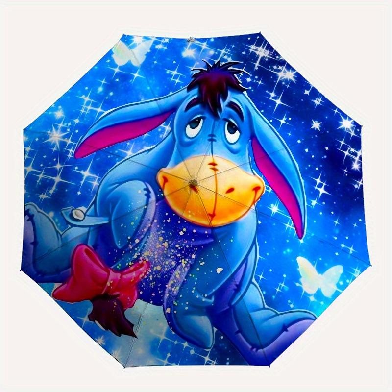 

Disney Eeyore,Fantasy,Butterflies Manual Opening and Closing Umbrella, 14-Rib Reinforced Folding Design, Lightweight