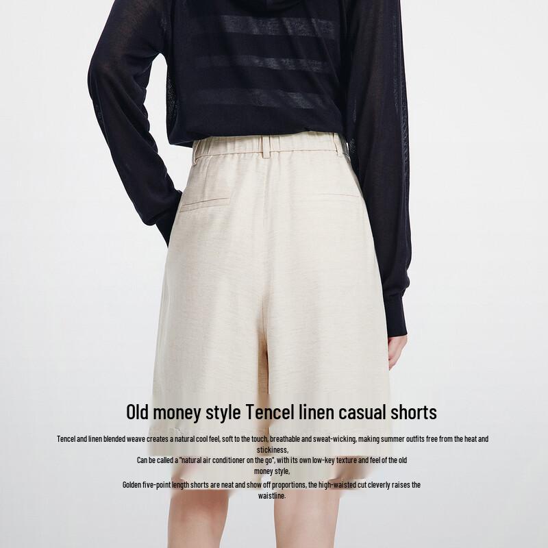 Navigare Women's Loose Wide-Leg Shorts