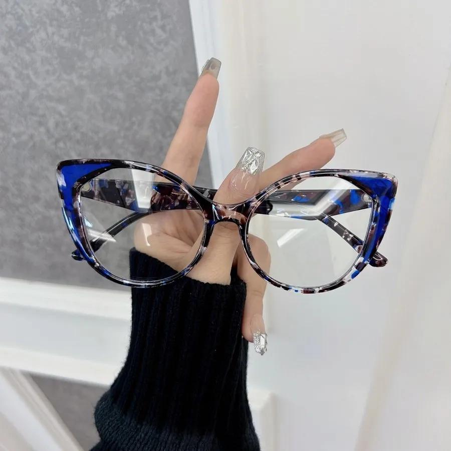 Premium Fashion Trendy Cat Eye Eyeglasses Frames ladies Men Transparent Clear  Designer Optical Colorful Frame Oculos