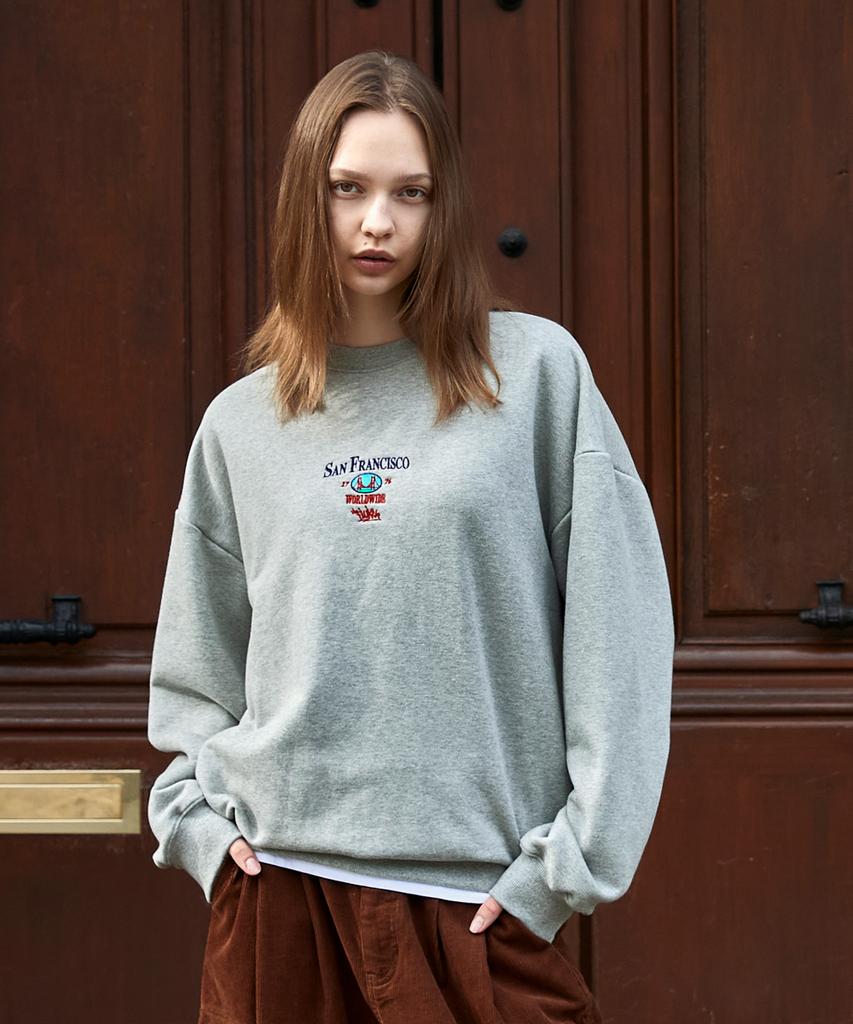 Peullukeu San Francisco Sweatshirt Gray Fmt3074