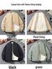 Men's Retro Diamond-Quilted Fleece-Lined Baseball Jacket