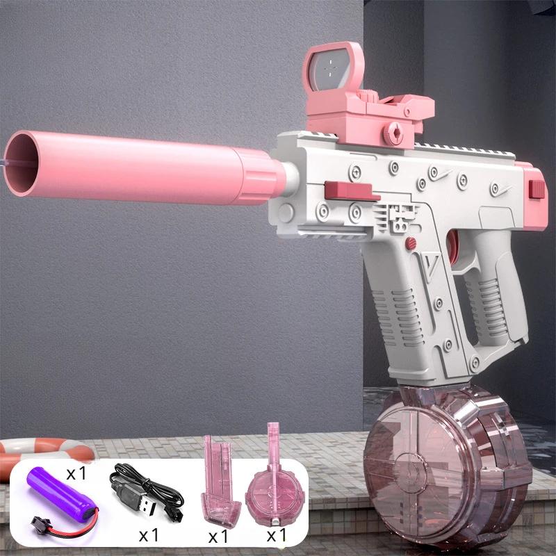 Electric Water Gun for Kids Large-Capacity Rapid-Fire Summer Splash Outdoor Shooting Toy Boys Birthday Gifts Water Play Toys