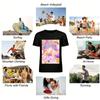 Soda Pop Anime Style Print T-shirt Casual Loose Unisex Top Trendy Cartoon Graphic Tee For Teens Pure cotton T-shirt