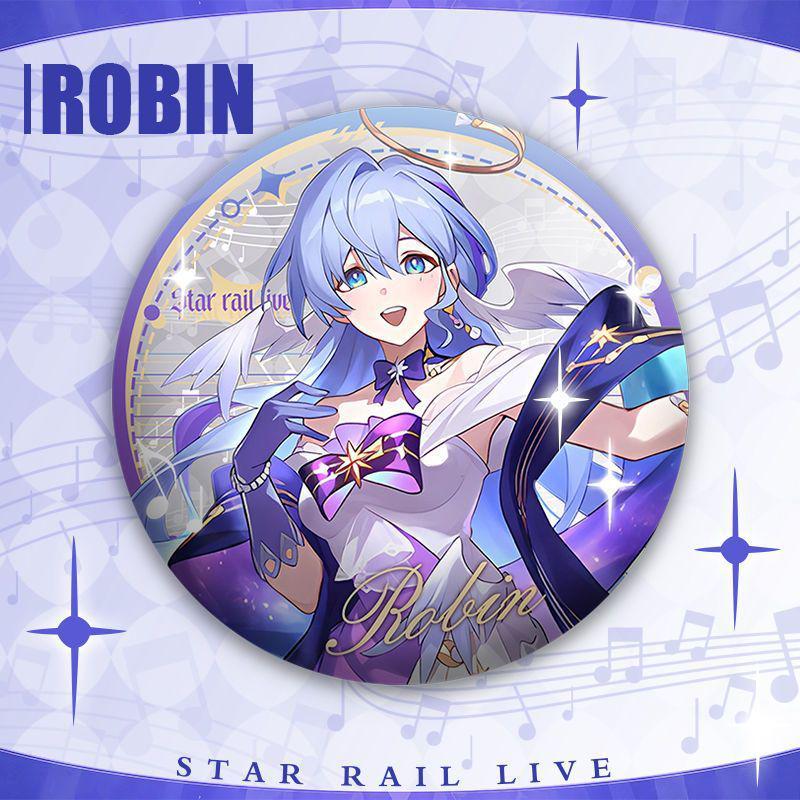 Honkai: Star Rail Concert 58mm Badge - Six Characters, Double Flash Design