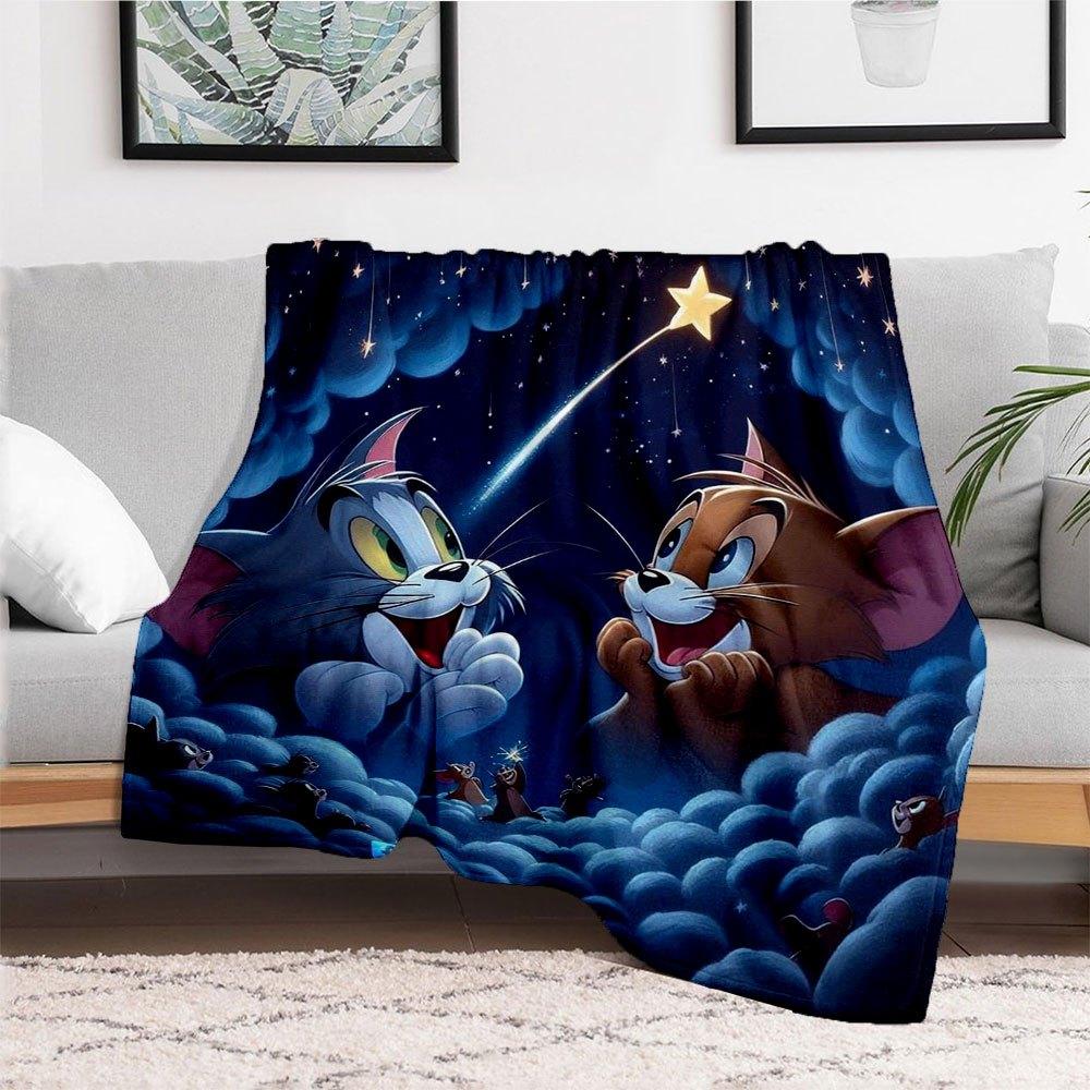 Sfondi Cartoon Tom & Jerry per Bambini per Telefono HDCoperta Plaid in Flanella per Divano, Letto, Viaggio, Campeggio, Ufficio