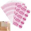 100PCS Multicolour Fragile and Vulnerable Items Paper Labels Office Classification Label  Party