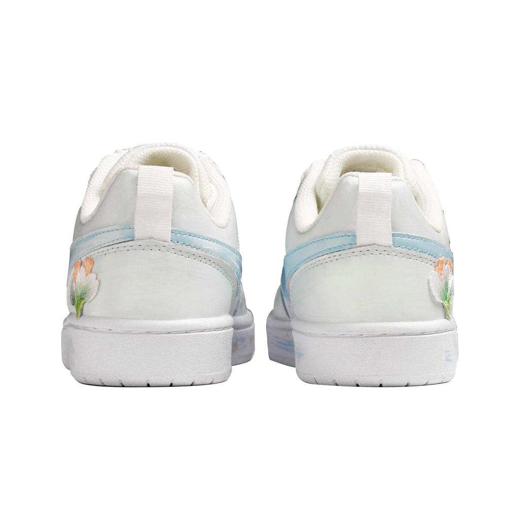 Nike Court Borough Low top Skateboard Shoes GS White Blue BQ5448-100(Team41-)