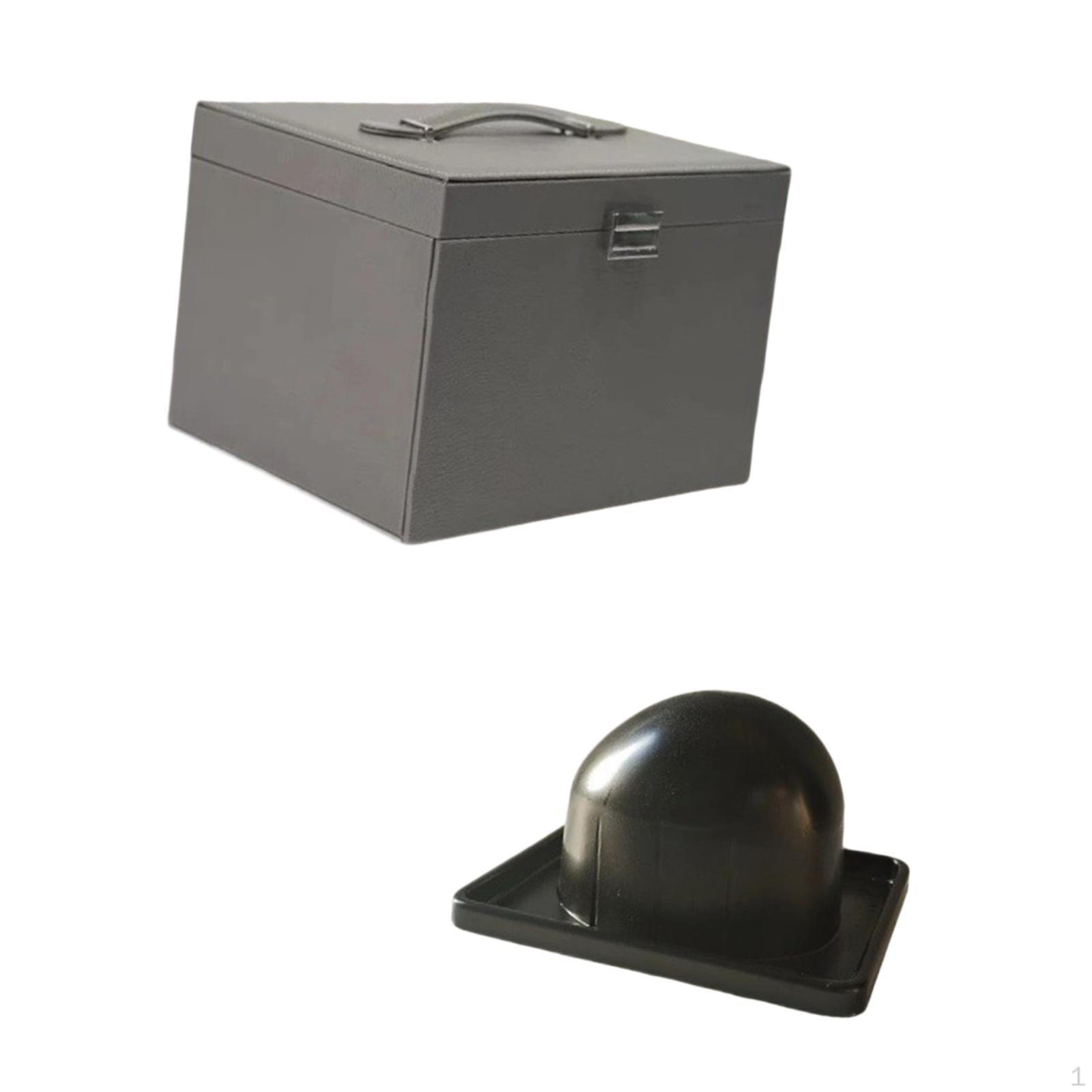 

Travel Case Storage Box for Closet Compact Makeup Tool Organizer Hairpiece Holder Hair Salon 24.5cmx21cmx16cm