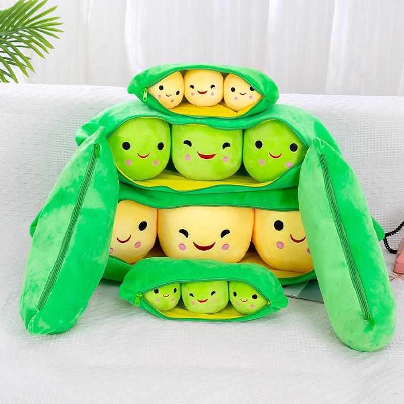 Pea Pod Plush Toy Doll - Cute Bean Couple Sleeping Pillow Valentine's Day Gift