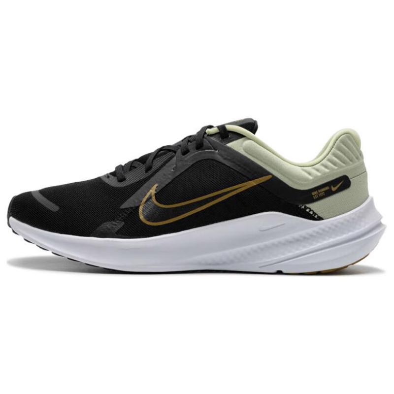 

Nike Quest 5 Olive Aura Black White Bronzine Sneakers DD0204-301 43 чёрный