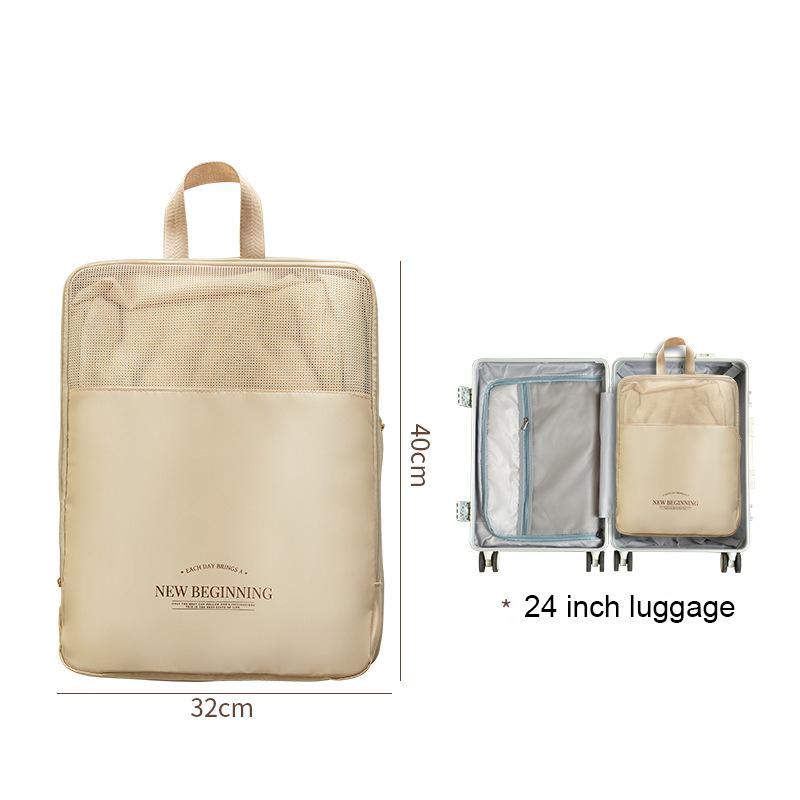 Travel Compression Packing Cube Set - Luggage Organizer for Carry on Essential Compression Storage Bag for Easy Travel