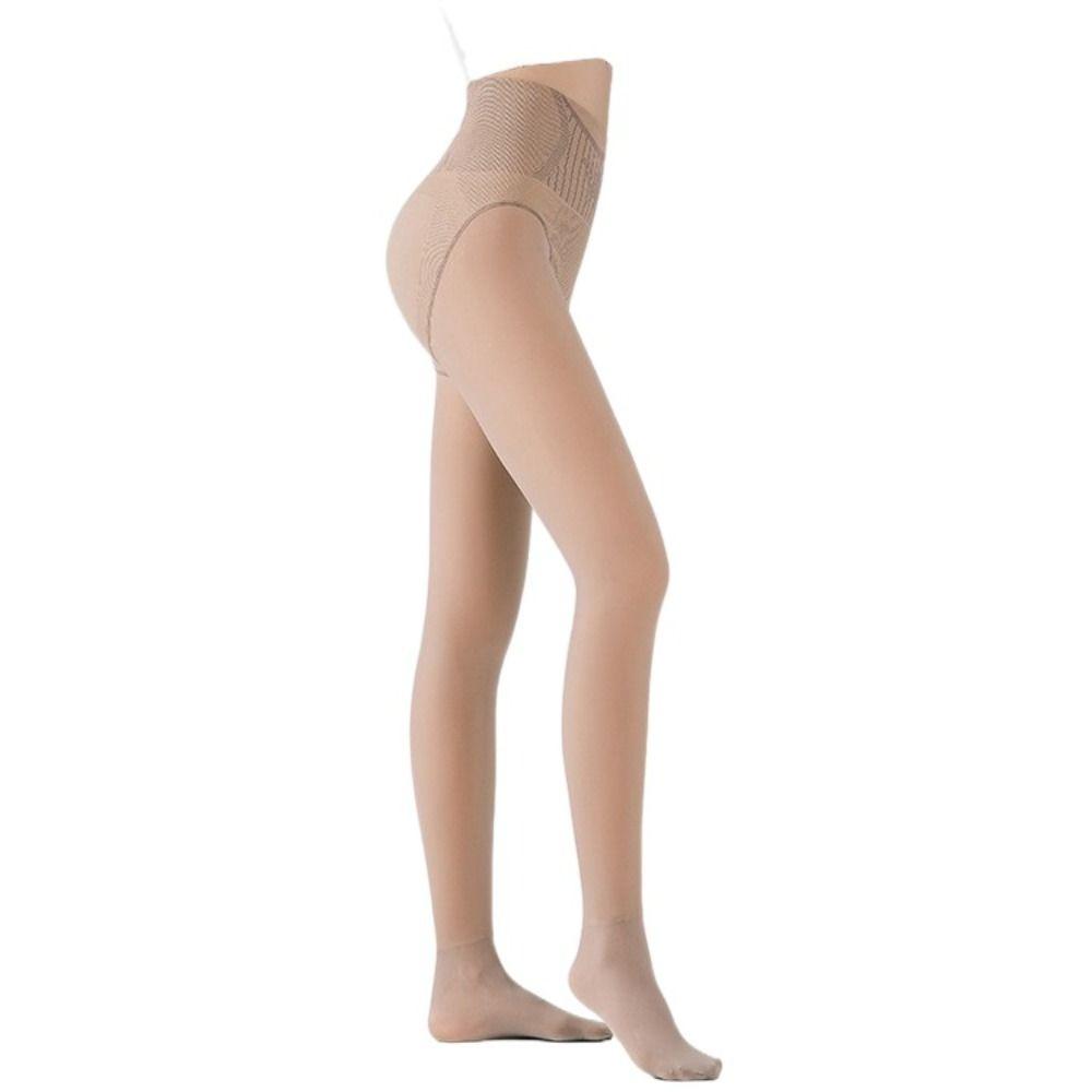 Abdominal High Waist Pantyhose Nylon Bare Leg Artifact Leg Leggings Thermal Pantyhose  Ladies