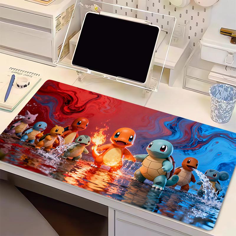 Mouse Pad P-Pokemon pc speed For e-sports players Office Laptop Computer Keyboard Pad Non Slip Desk Mat Cartoon style Mousepad