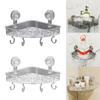 No Drill Bathroom Shelves Suction Cups Toilet Washbasin Corner Storage Rack  Bathroom Accessories