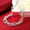 High Quality Creative Geometry Chain  New   Copper Bracelet for Women Fashion Wedding Party Christmas Gift Jewelry
