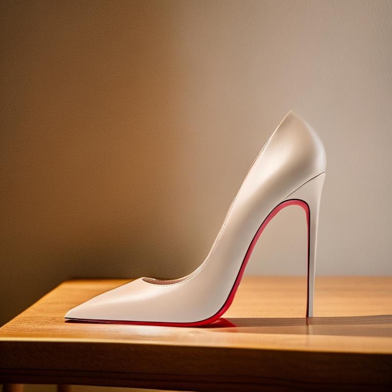 Lys nude svart matt skinn med spiss 12 cm ultrafin hæl høyhælsko, moteriktige og allsidige profesjonelle sko