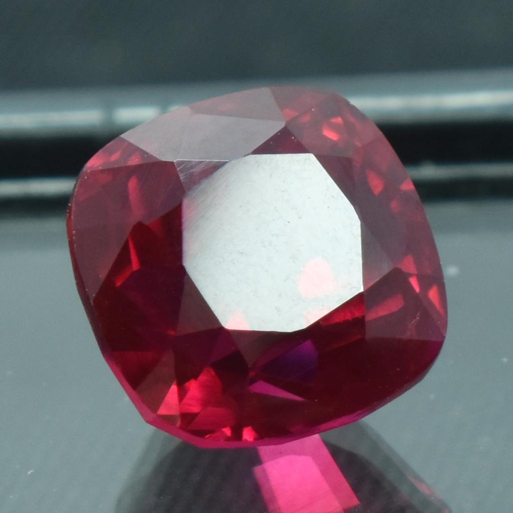Red Ruby Square Cushion Shape 7.35 Carat CERTIFIED Natural Loose Gemstone SU-1188